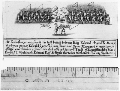 The Battle of Tewkesbury Fought Between King Edward IV and Prince Edward in 1471 by English School