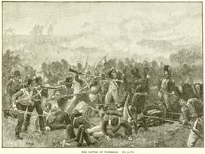 The Battle of Waterloo by English School