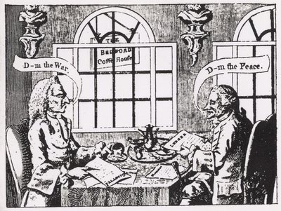 The Bedford Coffee House, Covent Garden, in the Middle of the Eighteenth Century by English School