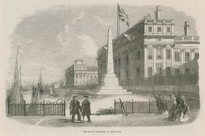 The Bellot Memorial at Greenwich, London by English School