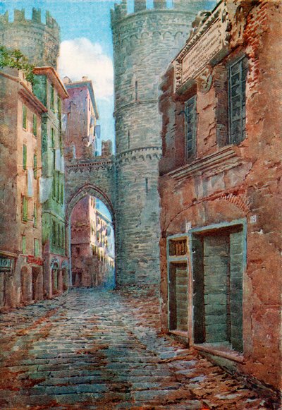 The Birthplace of Columbus in Genoa, Italy, from 