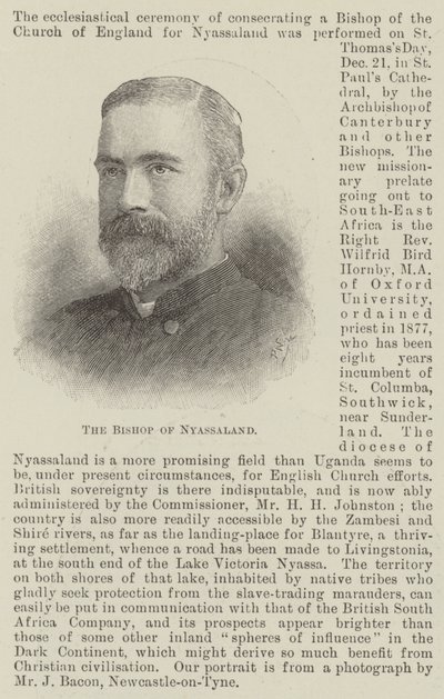 The Bishop of Nyassaland by English School