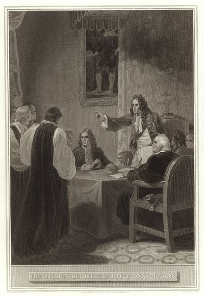 The Bishops Before the Privy Council 1688 by English School