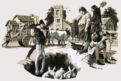 The Black Death by English School