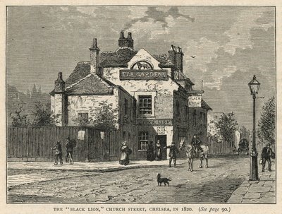 The Black Lion public house in Chelsea by English School