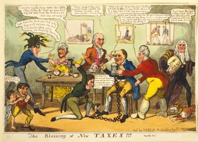 The Blessing of New Taxes!!!, c.1819 by English School