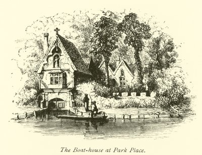 The Boat-house at Park Place by English School