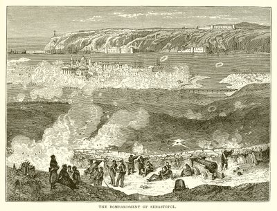 The Bombardment of Sebastopol by English School