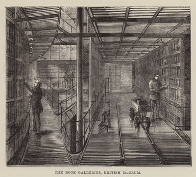 The Book Galleries, British Museum by English School
