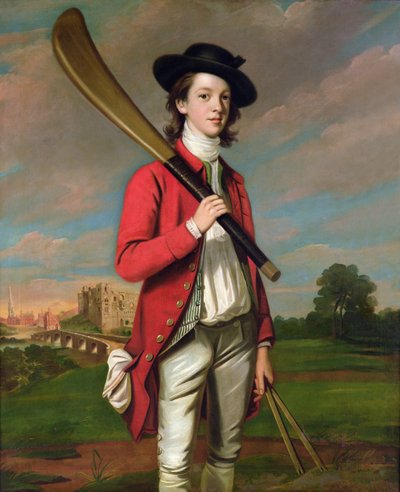 The Boy with a Bat: Walter Hawkesworth Fawkes, c.1760 by English School