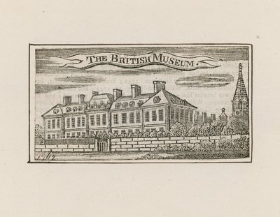 The British Museum at Montague House by English School