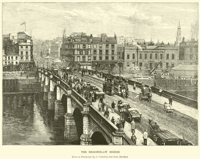 The Broomielaw Bridge by English School