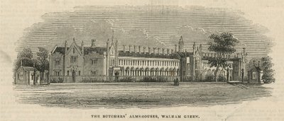 The Butchers Almhouses in Walham Green by English School