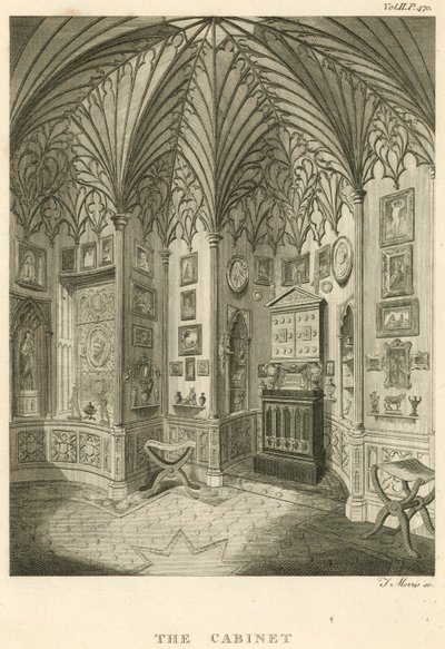 The Cabinet at Strawberry Hill, Twickenham, London by English School