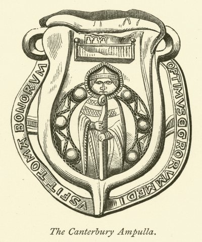 The Canterbury Ampulla by English School