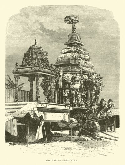 The Car of Jaganatha by English School