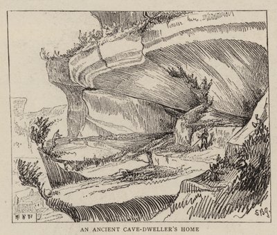The Cave-Dwellers of the Vezere by English School