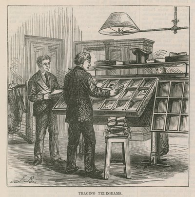 The Central Post Office Telegraph Establishment: Tracing Telegrams by English School