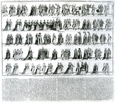 The Ceremony of the Marriage of Princess Royal with the Prince of Orange, 1734 by English School