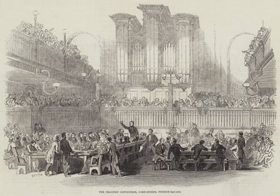 The Chartist Convention, John-Street, Fitzroy-Square by English School