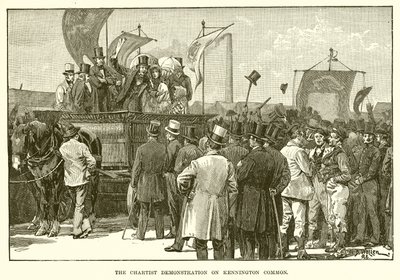 The Chartist Demonstration on Kennington Common by English School