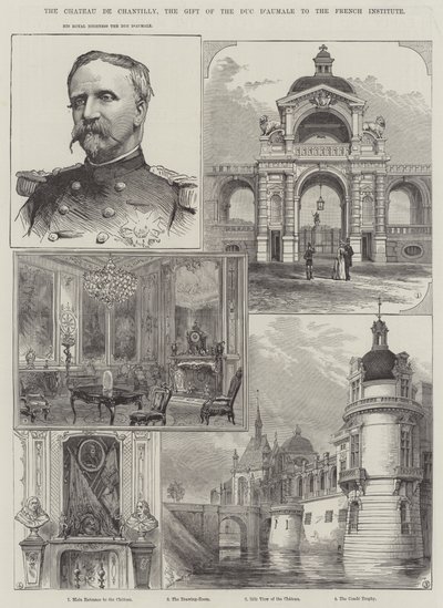 The Chateau de Chantilly, the Gift of the Duc d