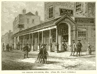 The Chelsea Bun-House, 1810 by English School