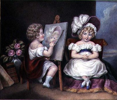 The Child Portraitist, c.1825 by English School