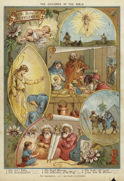 The Children of the Bible: The Birth of Jesus Christ by English School
