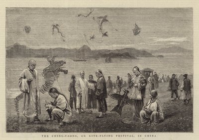 The Ching-Yaong, or Kite-Flying Festival, in China by English School