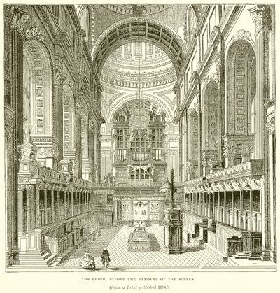 The Choir, before the Removal of the Screen by English School