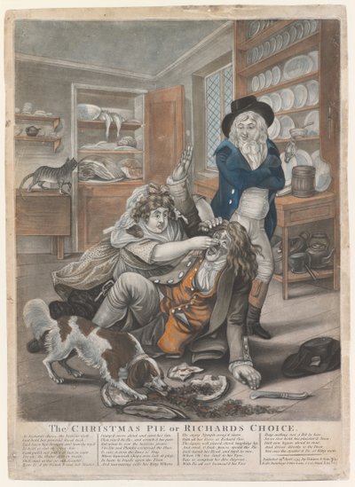 The Christmas Pie or Richards Choice, 1795 by English School