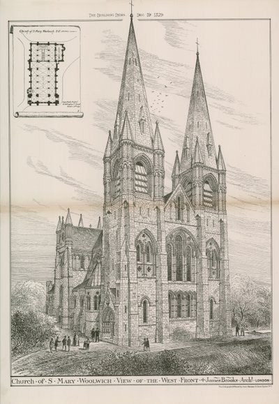 The Church of St Mary in Woolwich by English School