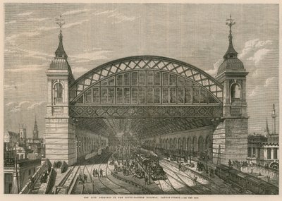 The City Terminus of the South-Eastern Railway, Cannon Street, London by English School