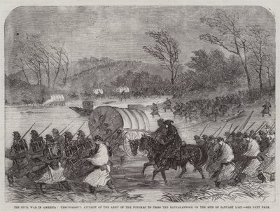 The Civil War in America, Unsuccessful Attempt of the Army of the Potomac to cross the Rappahannock on the 20 January Last by English School