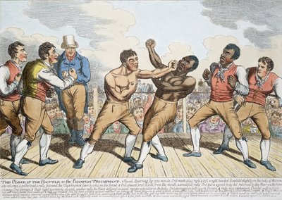 The Close of the Battle or the Champion Triumphant, Published 1811 by English School
