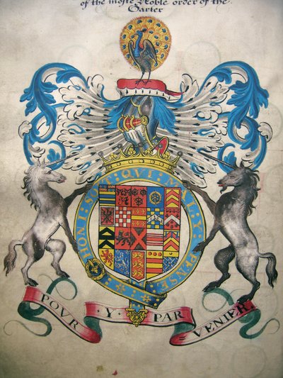 The Coat of Arms of Francis, 6th Earl of Rutland by English School