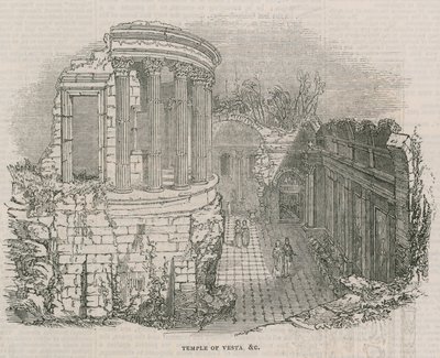 The Colosseum - Temple of Vesta by English School