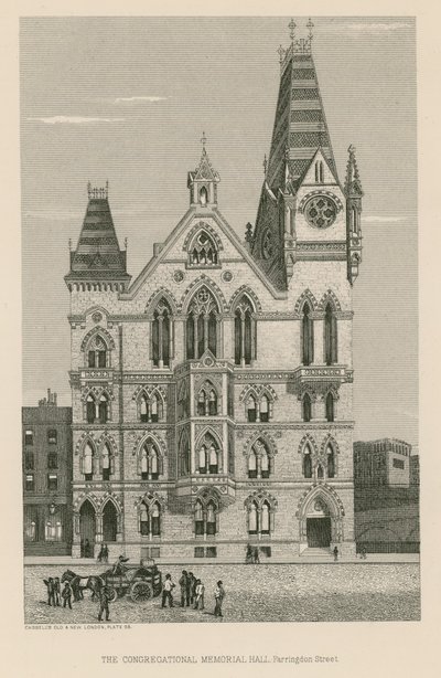 The Congregational Memorial Hall, Farringdon Street, London by English School