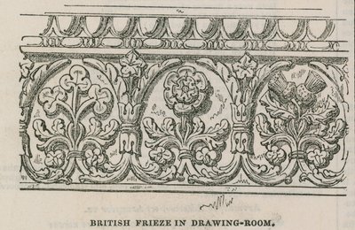 The Conservative Clubhouse: British Frieze in Drawing Room by English School