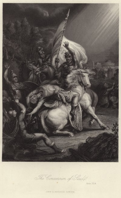 The Conversion of St Paul by English School