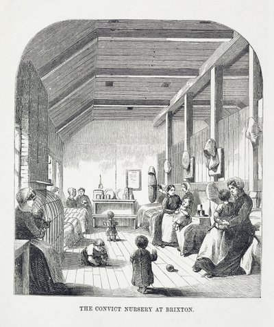 The Convict Nursery at Brixton, from The Criminal Prisons of London and Scenes of Prison Life by Henry Mayhew and John Binny, 1862 by English School