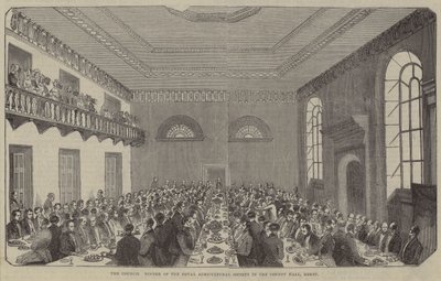 The Council Dinner, Royal Agricultural Society, County Hall, Derby by English School
