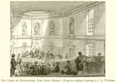 The Court of Proprietors, East India House by English School
