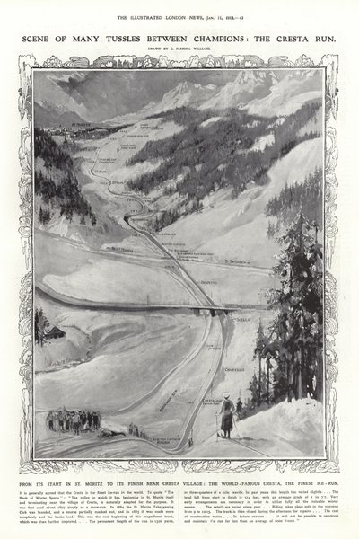 The Cresta Run, St Moritz, Switzerland by English School