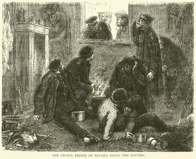 The Crown Prince of Prussia Going the Rounds, November 1870 by English School