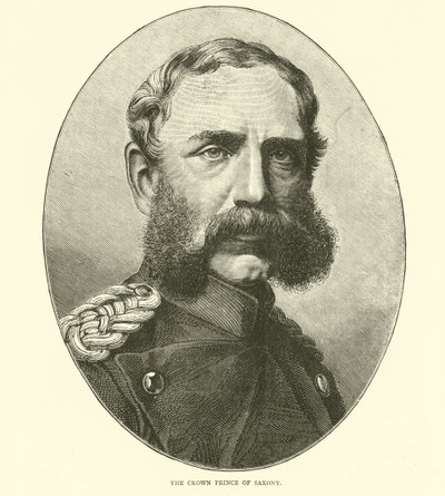 The Crown Prince of Saxony, August 1870 by English School