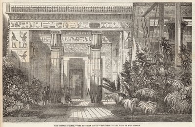 The Crystal Palace: The Egyptian Court, Entrance to the Tomb of Beni Hassan by English School