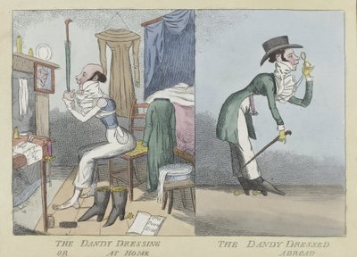 The Dandy Dressing or At Home, The Dandy Dressed Abroad by English School