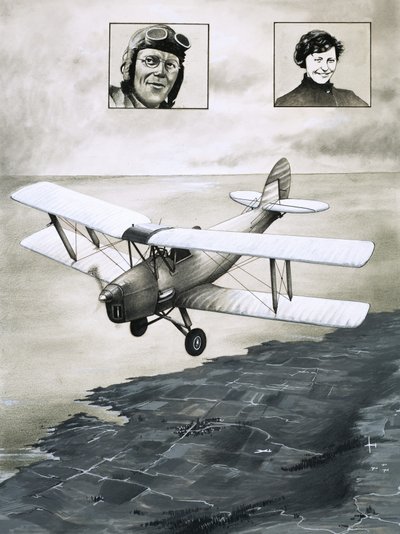 The De Havilland Moth by English School